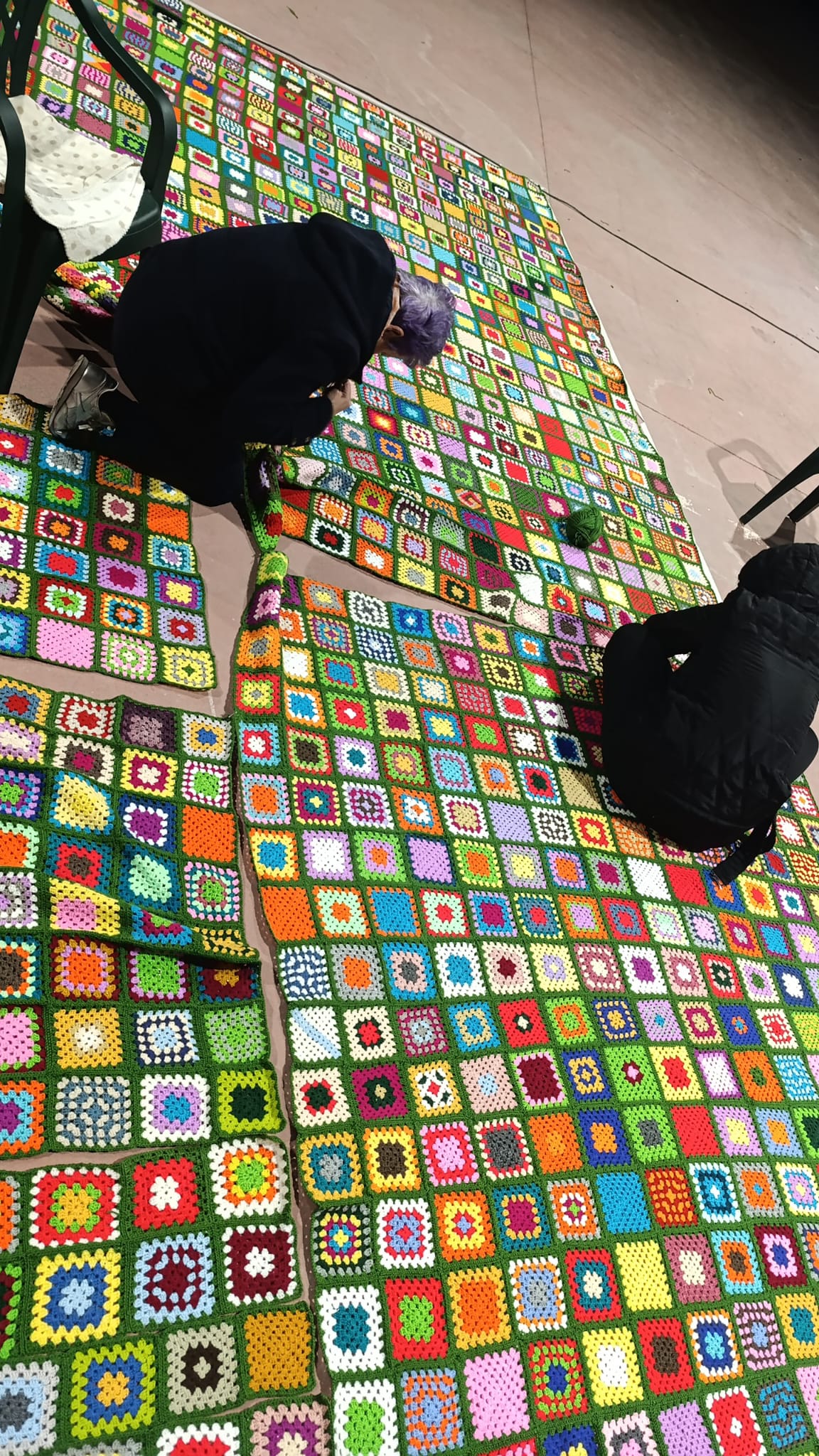 Detalle de los cuadrados de ganchillo — 2